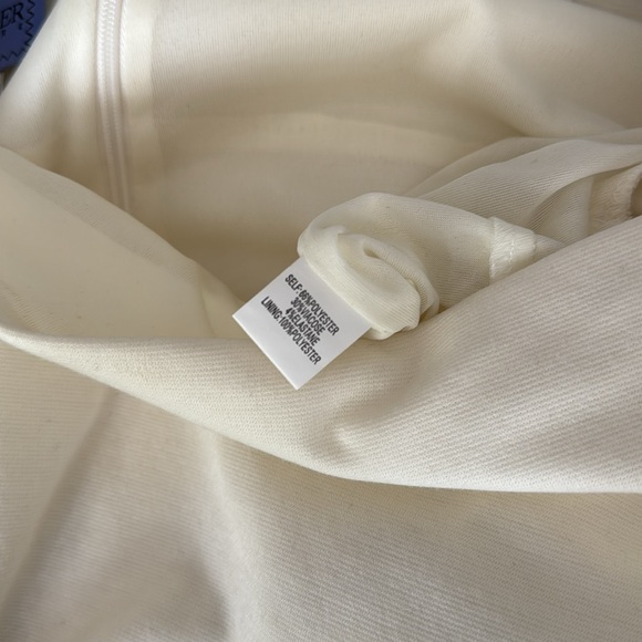 Kay Unger Cream and Brown Sheath Dress Square Neck 3/4 Sleeve - Picture 5 of 7